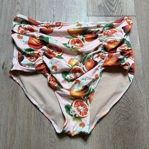 Kortni Jeane Women's One Piece - Pink with Orange and Green Print